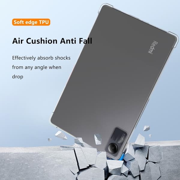 SKALO Xiaomi Redmi Pad SE TPU Suojakuori - Läpinäkyvä