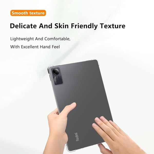 SKALO Xiaomi Redmi Pad SE TPU Suojakuori - Läpinäkyvä
