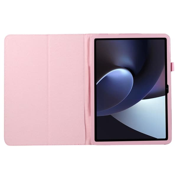 SKALO OnePlus Pad Duofold Litchi Flip Cover - Pink