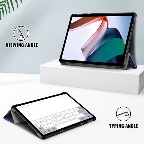 SKALO Xiaomi Redmi Pad SE Trifold Flip Cover - Mørkeblå
