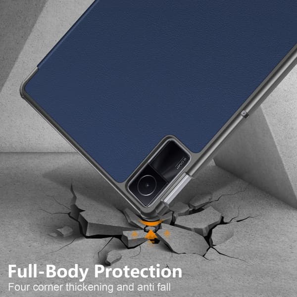 SKALO Xiaomi Redmi Pad SE Trifold Flip Cover - Mørkeblå