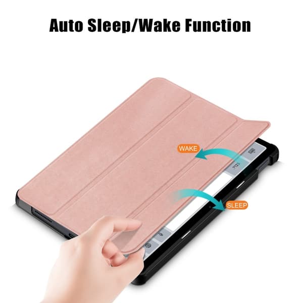 SKALO Xiaomi Redmi Pad SE Trifold Flip Cover - Rosa guld