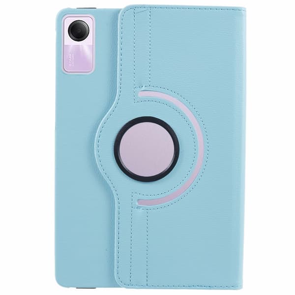 SKALO Xiaomi Redmi Pad SE 360 Litchi Suojakotelo - Turkoosi