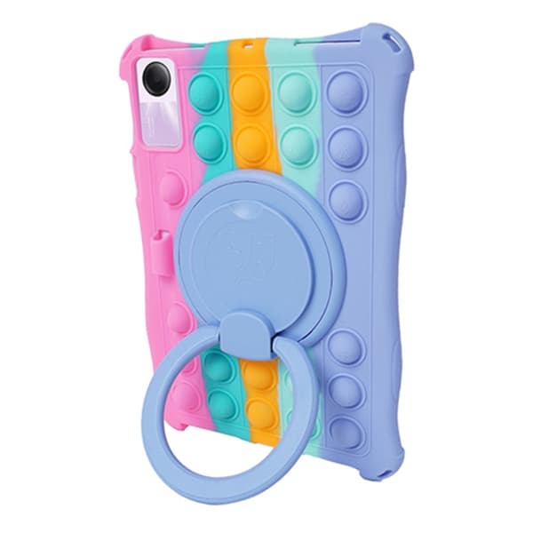 SKALO Xiaomi Redmi Pad SE Stødresistent Armor Popit silikone Cover - Rainbow