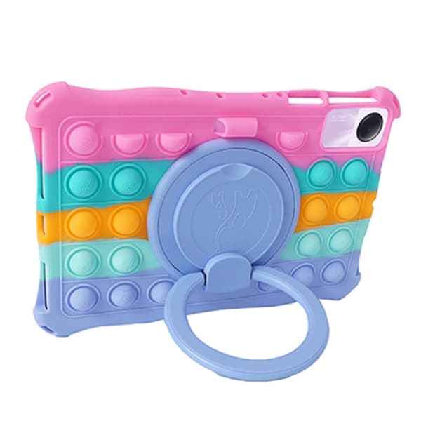 SKALO Xiaomi Redmi Pad SE Stødresistent Armor Popit silikone Cover - Rainbow