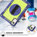 Pikkukuva 4 / 9: SKALO Xiaomi Redmi Pad SE Extra Shockproof Armor 360 Kahva/Tripod Suojakuori - Sininen