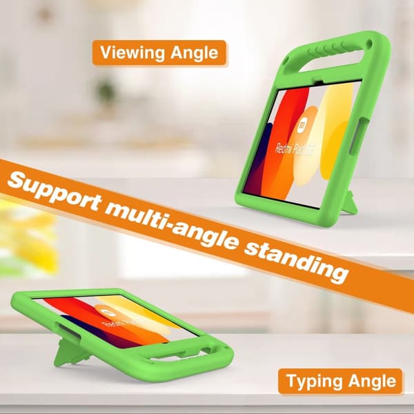 SKALO Xiaomi Redmi Pad SE Barnskal med handtag och ställ - Grön