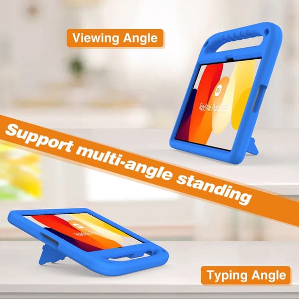 SKALO Xiaomi Redmi Pad SE Barnskal med handtag och ställ - Blå