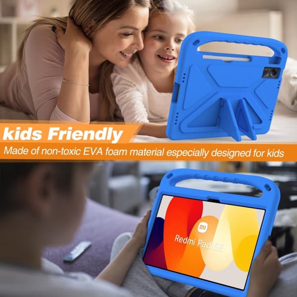 SKALO Xiaomi Redmi Pad SE Barnskal med handtag och ställ - Blå