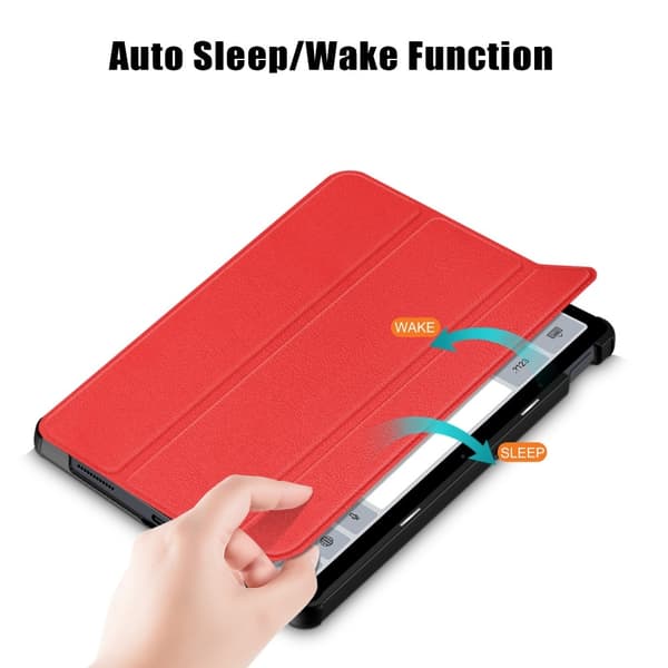 SKALO Xiaomi Redmi Pad SE Trifold Flip Cover - Rød