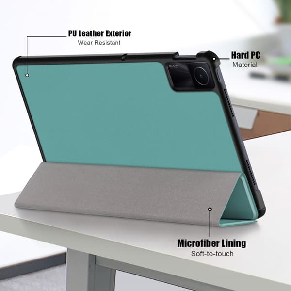 SKALO Xiaomi Redmi Pad SE Trifold Flip Cover - Grøn