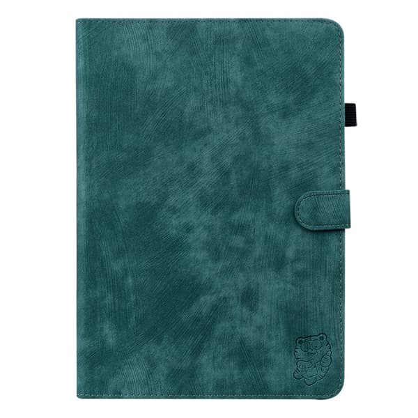 SKALO Xiaomi Pad 6 Cute Tiger PU-læder Flip Cover - Grøn