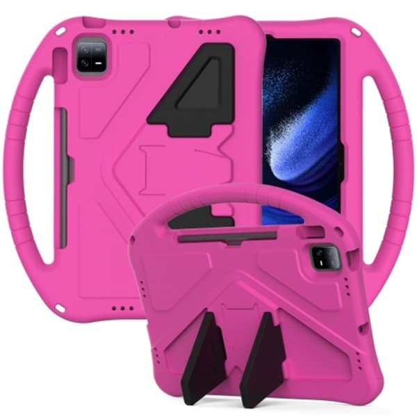 SKALO Xiaomi Pad 6 Barnskal med handtag och ställ - Rosa
