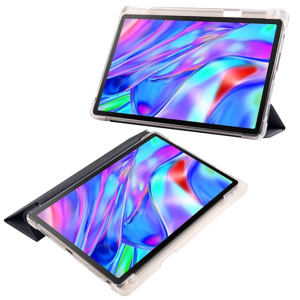 SKALO Lenovo Tab P11 Gen 2 Trifold Etui med gennemsigtig bagside - Sort