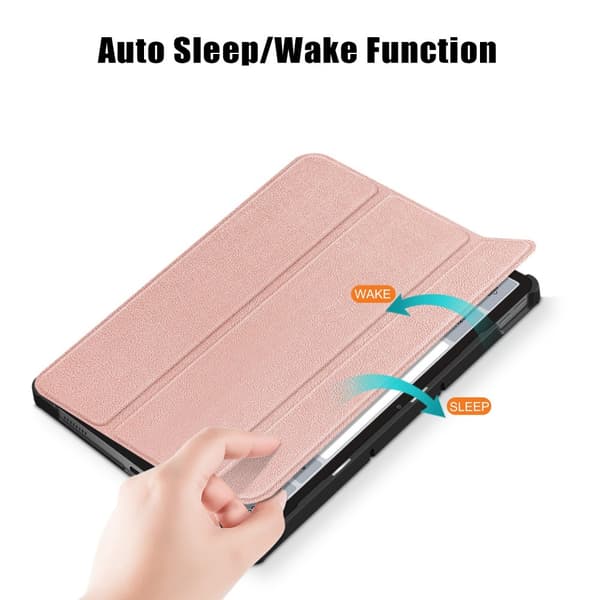 SKALO Lenovo Tab P11 Gen 2 Trifold Flip Cover - Rosa guld