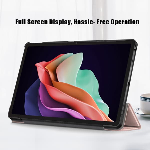 SKALO Lenovo Tab P11 Gen 2 Trifold Flip Cover - Rosa guld