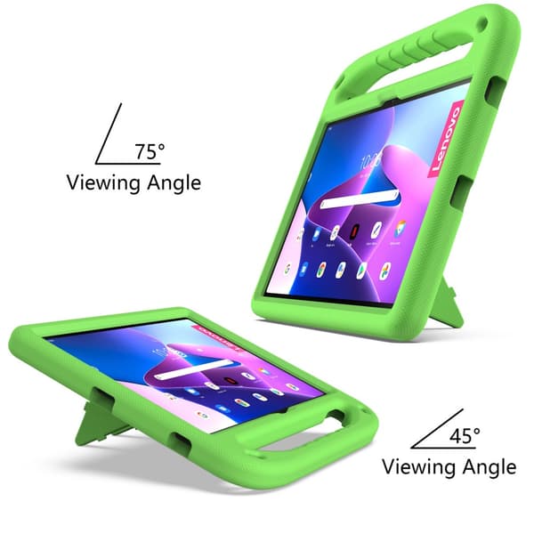 SKALO Lenovo Tab P11 Gen 2 Barnskal med handtag och ställ - Grön