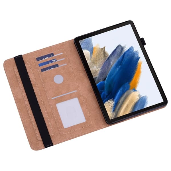 SKALO Samsung Tab A9+ PU-læder Flip Cover - Brun