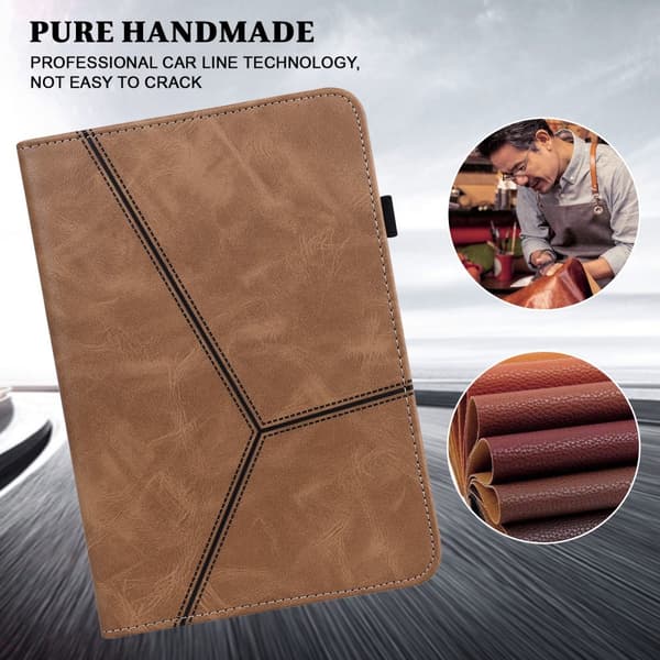 SKALO Samsung Tab A9+ PU-læder Flip Cover - Brun