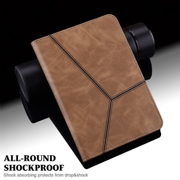 SKALO Samsung Tab A9+ PU-læder Flip Cover - Brun
