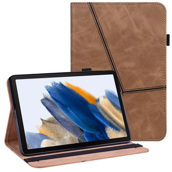 SKALO Samsung Tab A9+ PU-læder Flip Cover - Brun