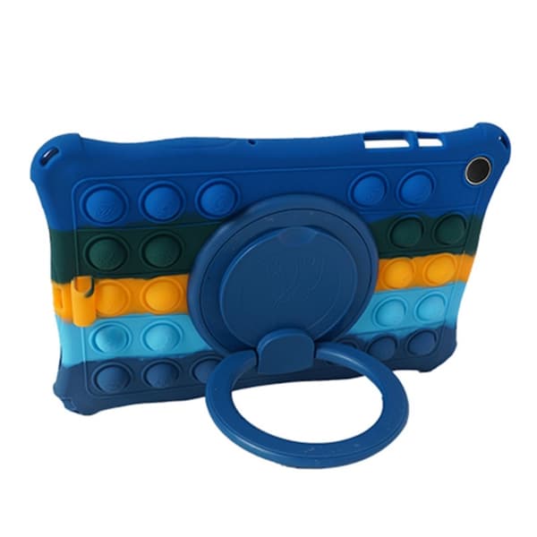 SKALO Samsung Tab A9+ Stødresistent Armor Popit silikone Cover - Blå