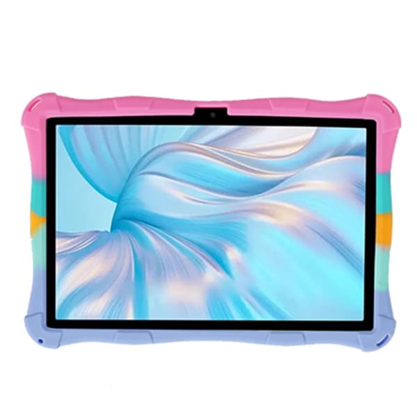 SKALO Samsung Tab A9+ Stöttåligt Armor Popit Silikon Skal - Rainbow