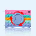 Miniatyrbild 6 av 9: SKALO Samsung Tab A9+ Stöttåligt Armor Popit Silikon Skal - Rainbow