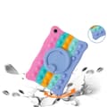 Miniatyrbild 8 av 9: SKALO Samsung Tab A9+ Stöttåligt Armor Popit Silikon Skal - Rainbow