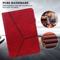 Pikkukuva 4 / 11: SKALO Samsung Tab A9+ PU-nahkainen Lompakkokotelo - Punainen