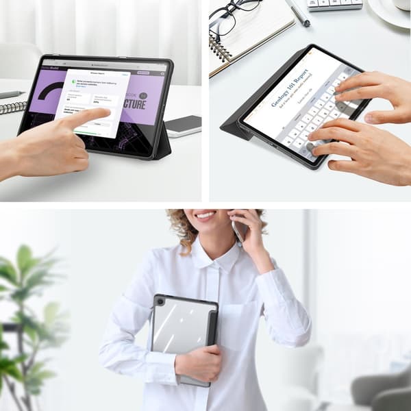 DUX DUCIS Samsung Tab A9+ TOBY Series Trifold Fodral - Svart