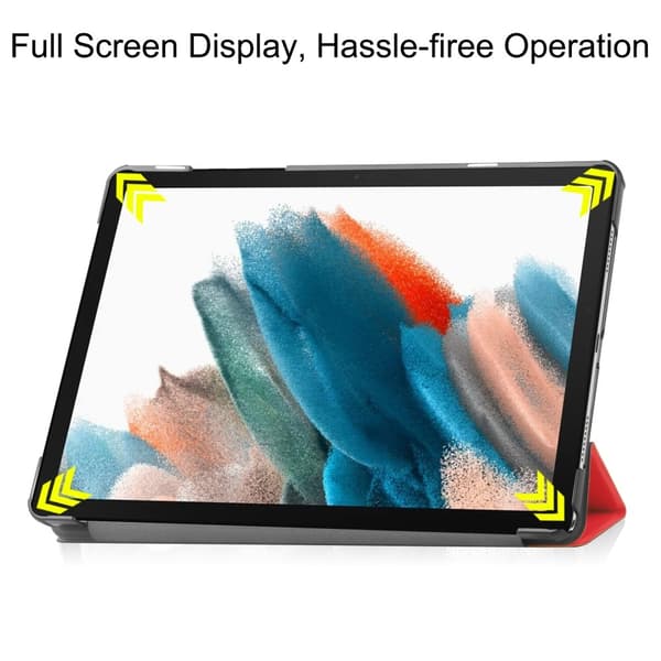 SKALO Samsung Tab A9+ Trifold Suojakotelo - Punainen