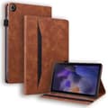 Miniatyrbillede 1 af 6: SKALO Samsung Tab A9 PU-læder Flip Cover - Brun
