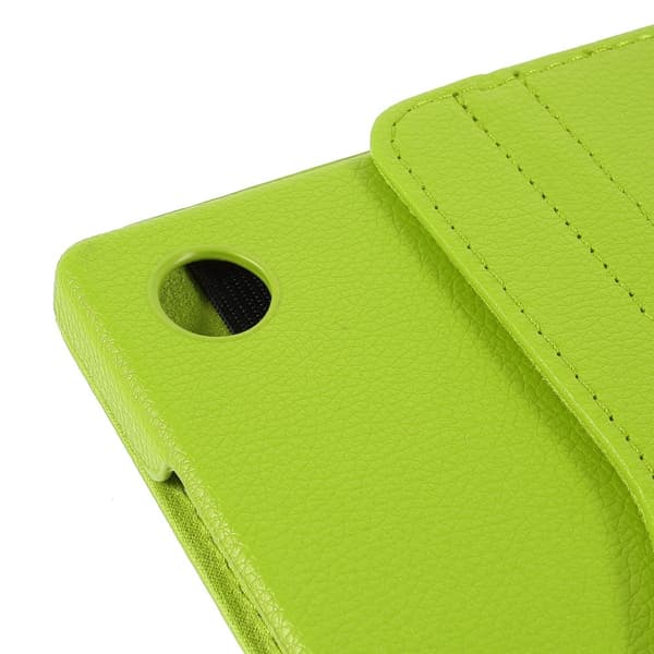 SKALO Samsung Tab A9+ 360 Litchi Flip Cover - Grøn