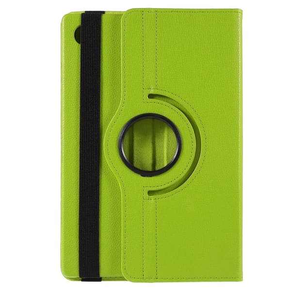 SKALO Samsung Tab A9+ 360 Litchi Flip Cover - Grøn