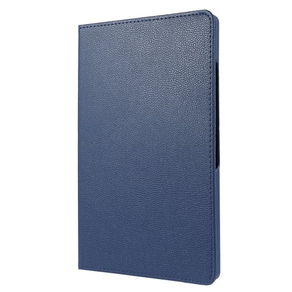 SKALO Samsung Tab A9+ 360 Litchi Fodral - Mörkblå
