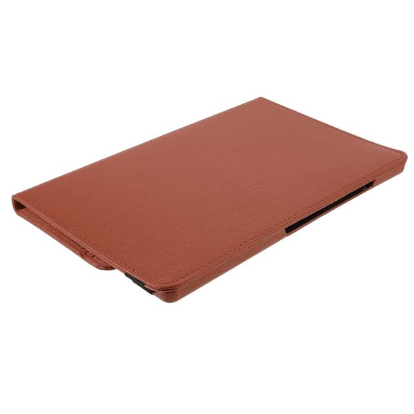 SKALO Samsung Tab A9+ 360 Litchi Flip Cover - Brun