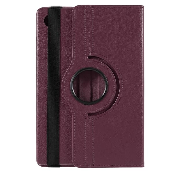 SKALO Samsung Tab A9+ 360 Litchi Suojakotelo - Violetti