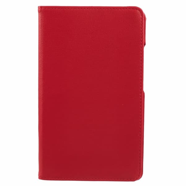 SKALO Samsung Tab A9 360 Litchi Flip Cover - Rød