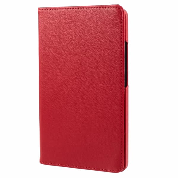 SKALO Samsung Tab A9 360 Litchi Flip Cover - Rød