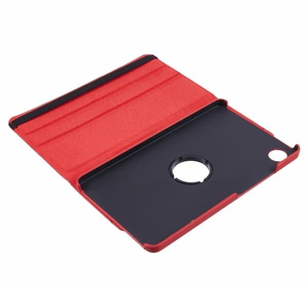 SKALO Samsung Tab A9 360 Litchi Flip Cover - Rød
