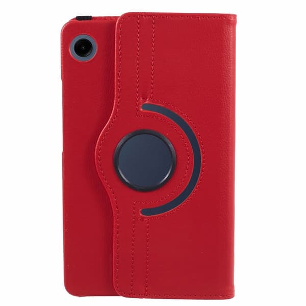 SKALO Samsung Tab A9 360 Litchi Flip Cover - Rød