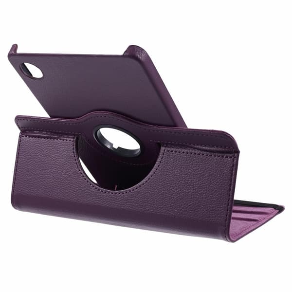 SKALO Samsung Tab A9 360 Litchi Flip Cover - Lilla
