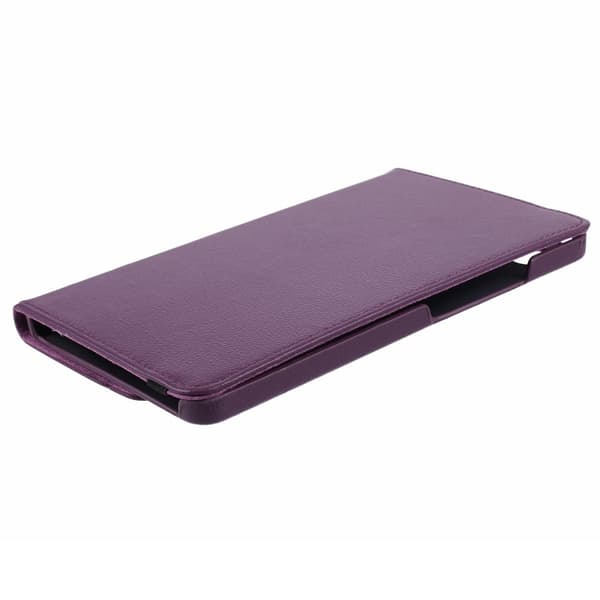 SKALO Samsung Tab A9 360 Litchi Flip Cover - Lilla