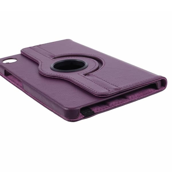 SKALO Samsung Tab A9 360 Litchi Flip Cover - Lilla
