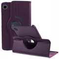 Miniatyrbillede 1 af 11: SKALO Samsung Tab A9 360 Litchi Flip Cover - Lilla