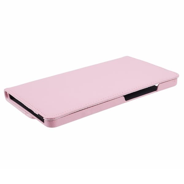 SKALO Samsung Tab A9 360 Litchi Suojakotelo - Pinkki