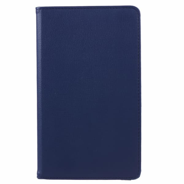 SKALO Samsung Tab A9 360 Litchi Suojakotelo - Tummansininen