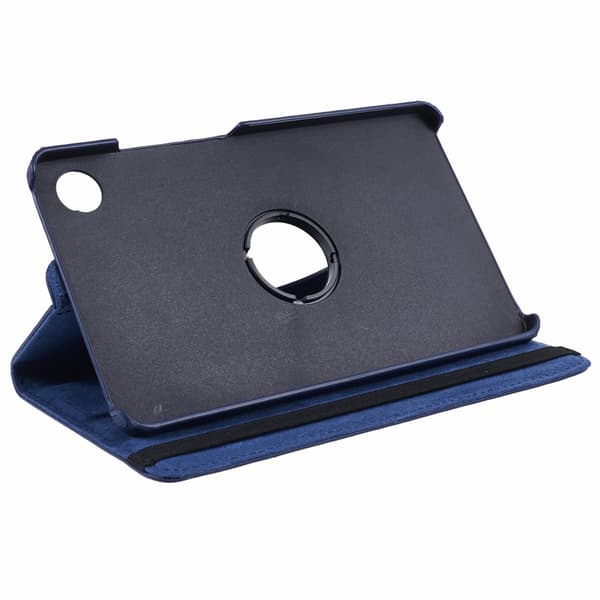 SKALO Samsung Tab A9 360 Litchi Suojakotelo - Tummansininen