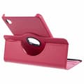 Pikkukuva 5 / 11: SKALO Samsung Tab A9 360 Litchi Suojakotelo - Cerise